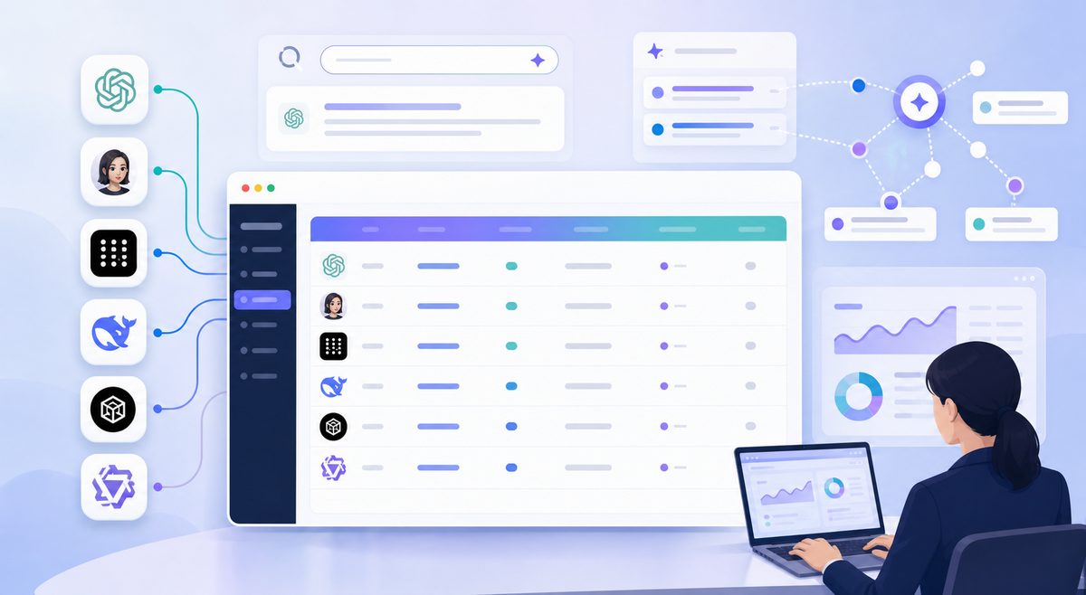 AI来源流量识别用的中外AI平台referral域名对照表截图