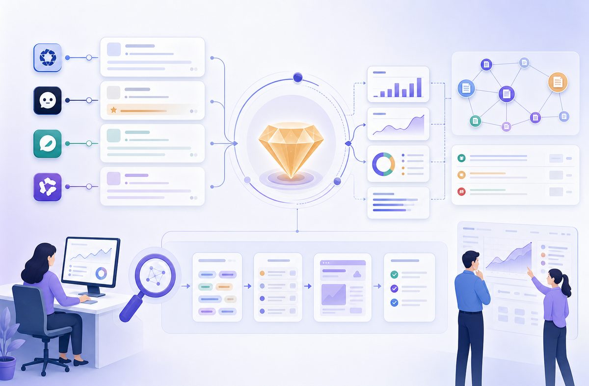 AI搜索 含金量估值框架示意图