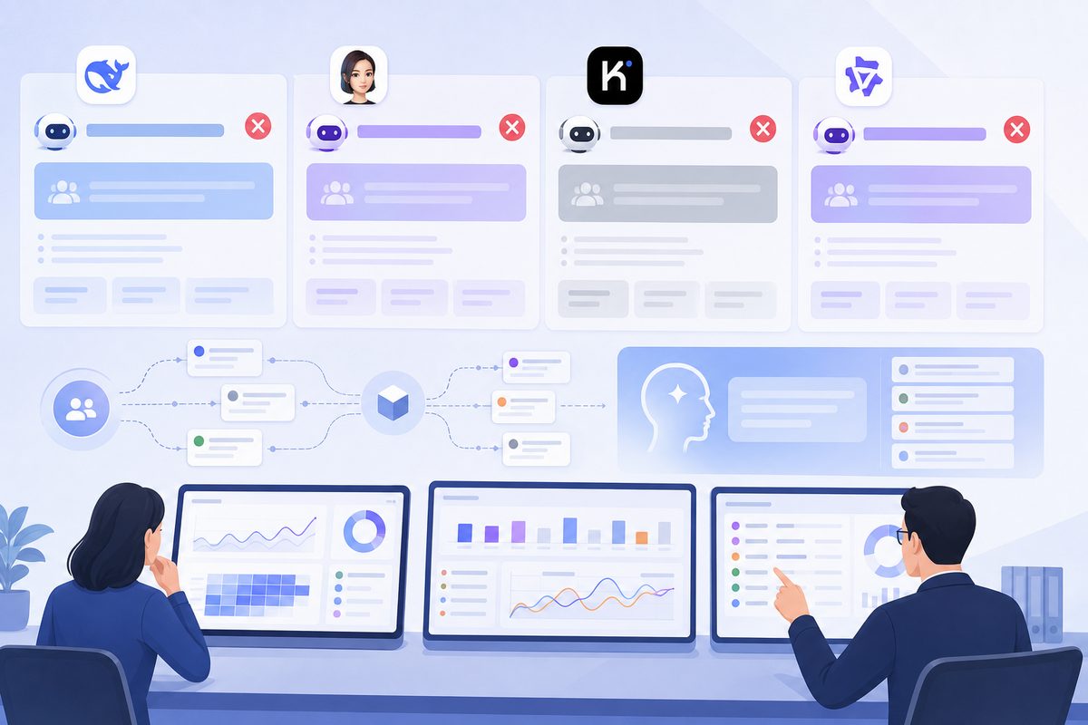 DeepSeek、豆包、Kimi、通义千问中AI适用人群说错的回答截图对比占位