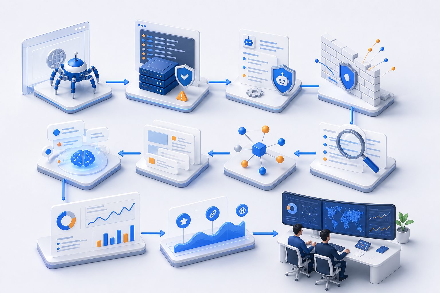 deepseek爬虫访问官网的日志与引用排查流程图