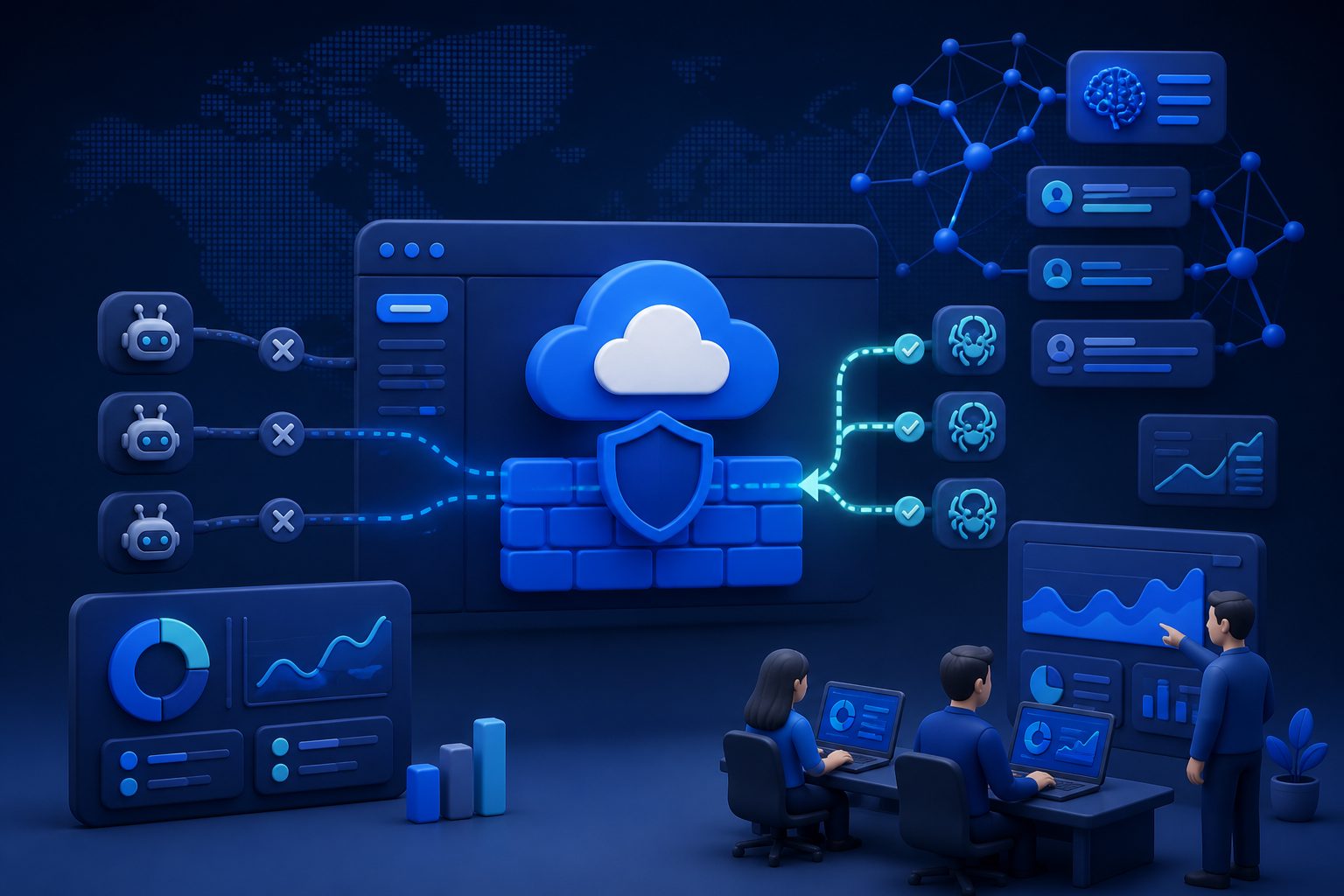 Cloudflare WAF 中按 IP 或 ASN 放行爬虫的配置示意