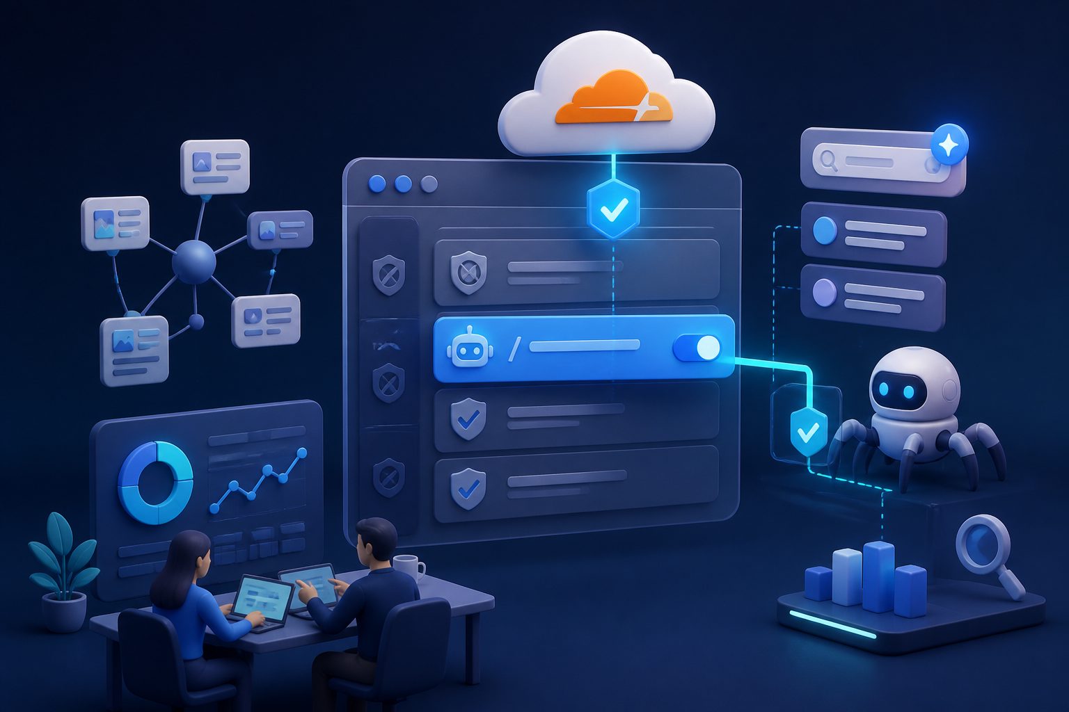 Cloudflare 中为 AI 爬虫设置路径级例外规则