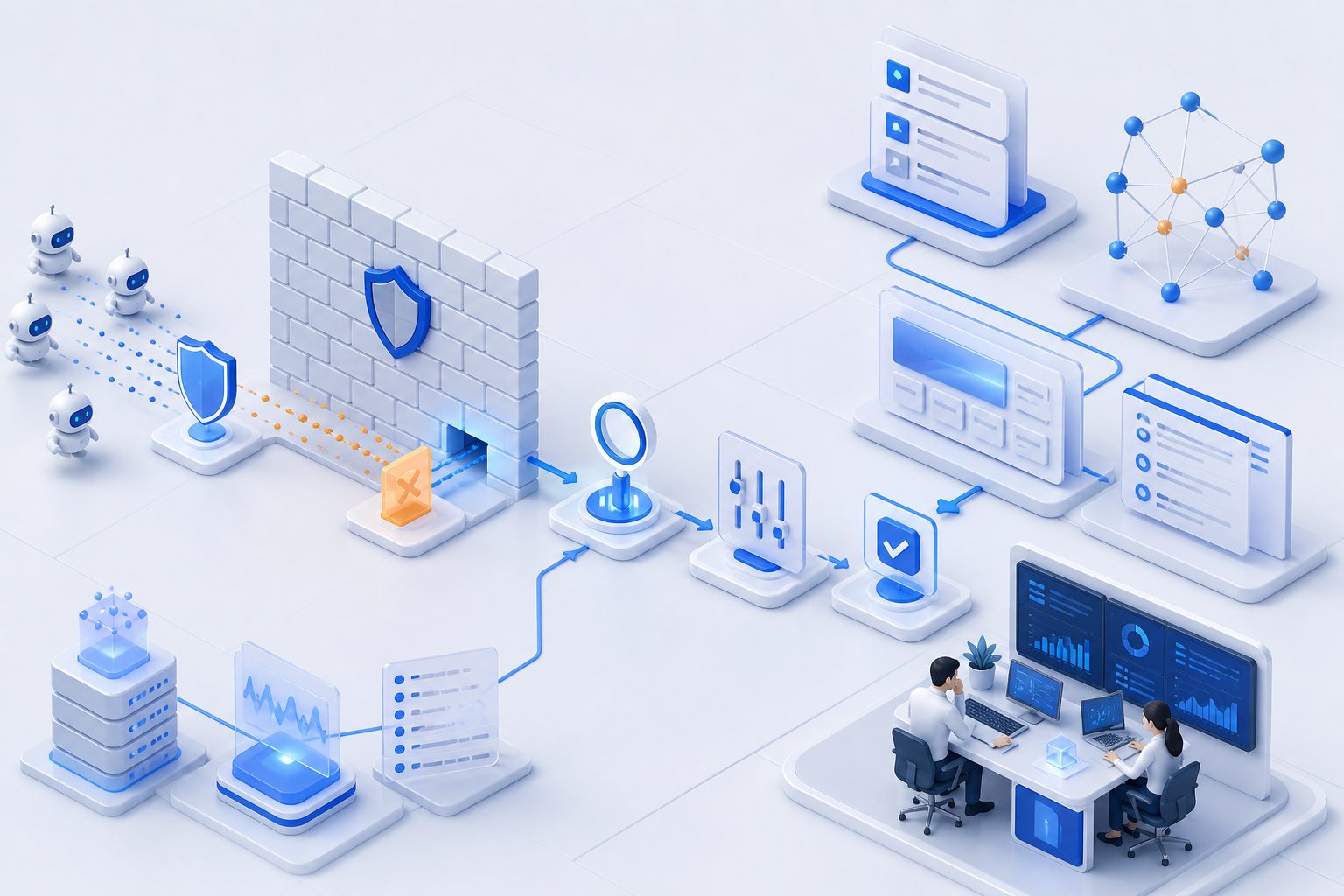 WAF 误伤机器人流量的排查路径图