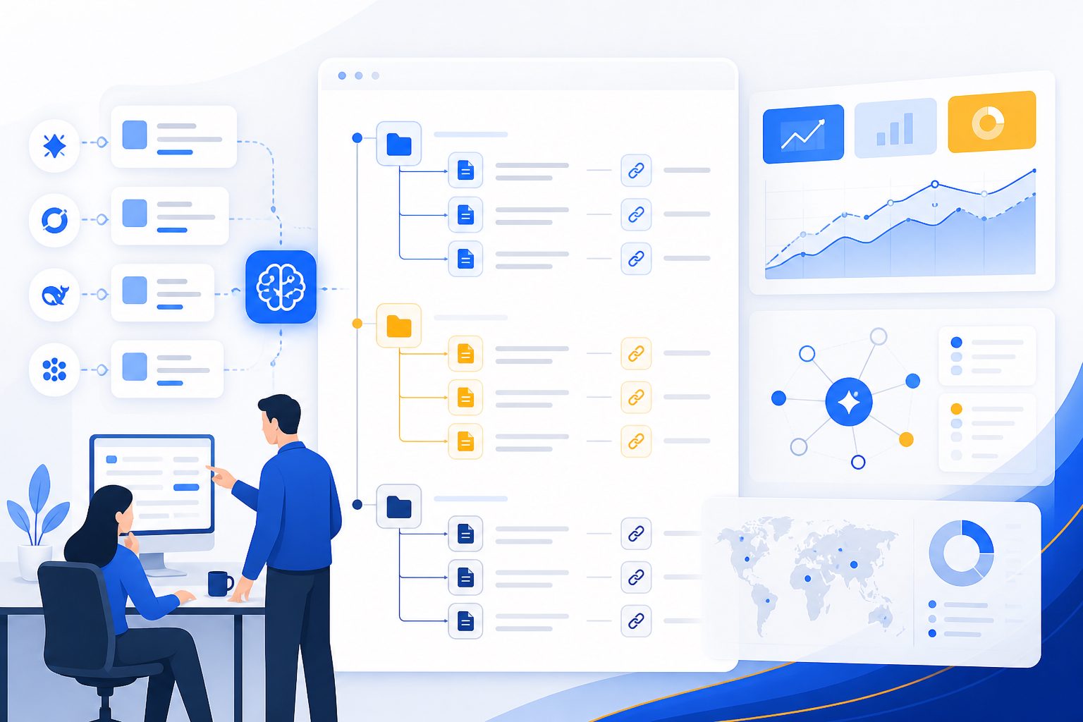 SaaS 官网 llms.txt 链接分组示例