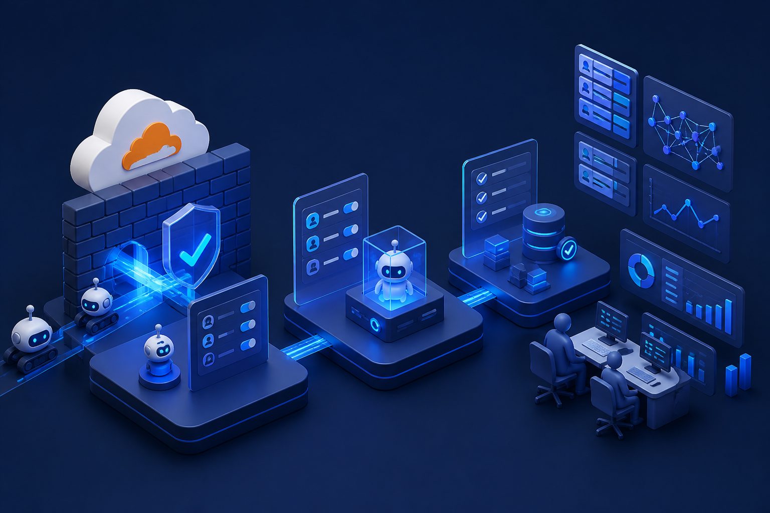Cloudflare WAF 放行爬虫的三层最小授权示意图
