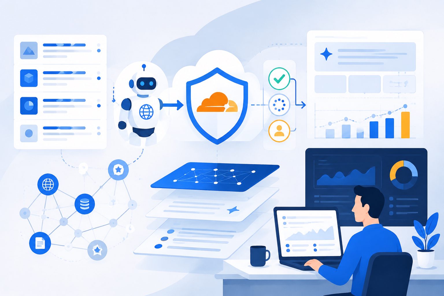 cloudflare 机器人放行规则:白名单、Skip 与验证流程