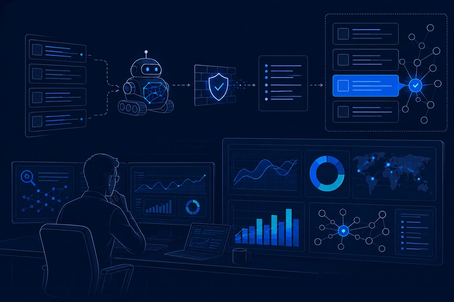deepseek robots 允许抓取后的日志与引用复测看板示意