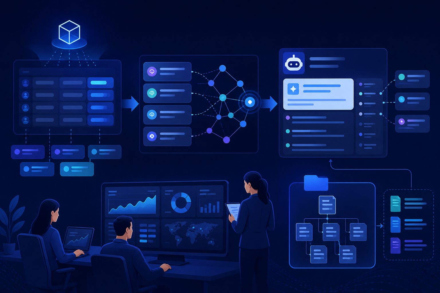 AI 搜索验证流程图:从基线问题矩阵到引用来源分析再到 llms.txt 目录调整