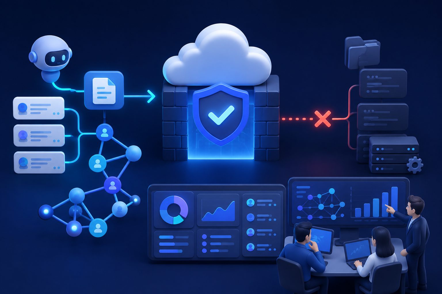 只放行 llms.txt 而不放开后台路径的安全边界示意图