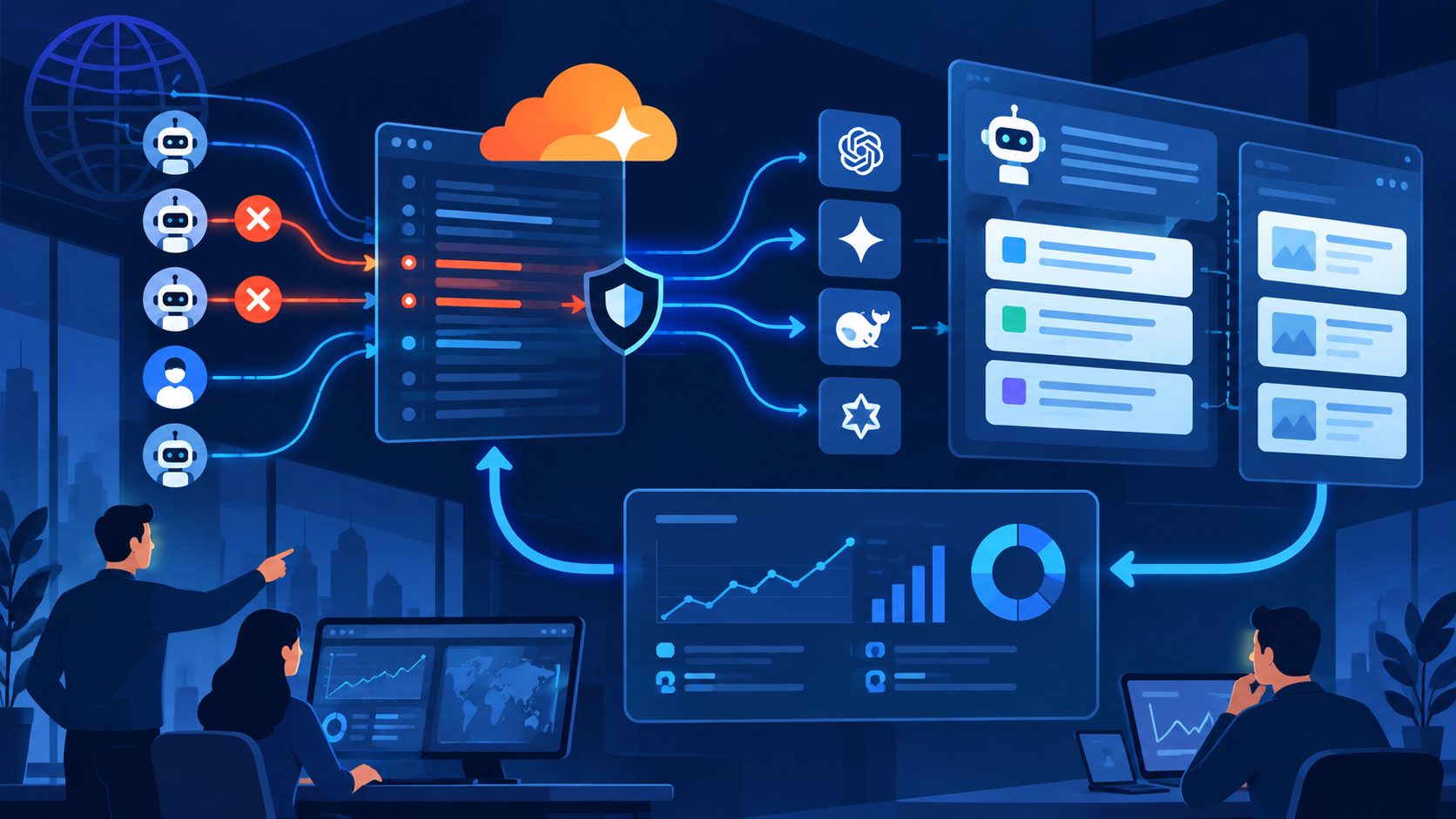 Cloudflare 日志与 AI 搜索可见性监测的闭环关系