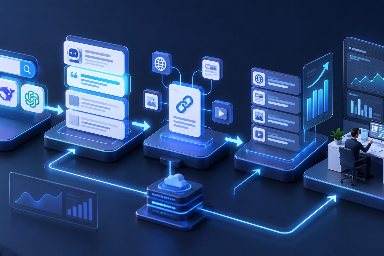 AI 搜索引用来源怎么查的全链路流程图