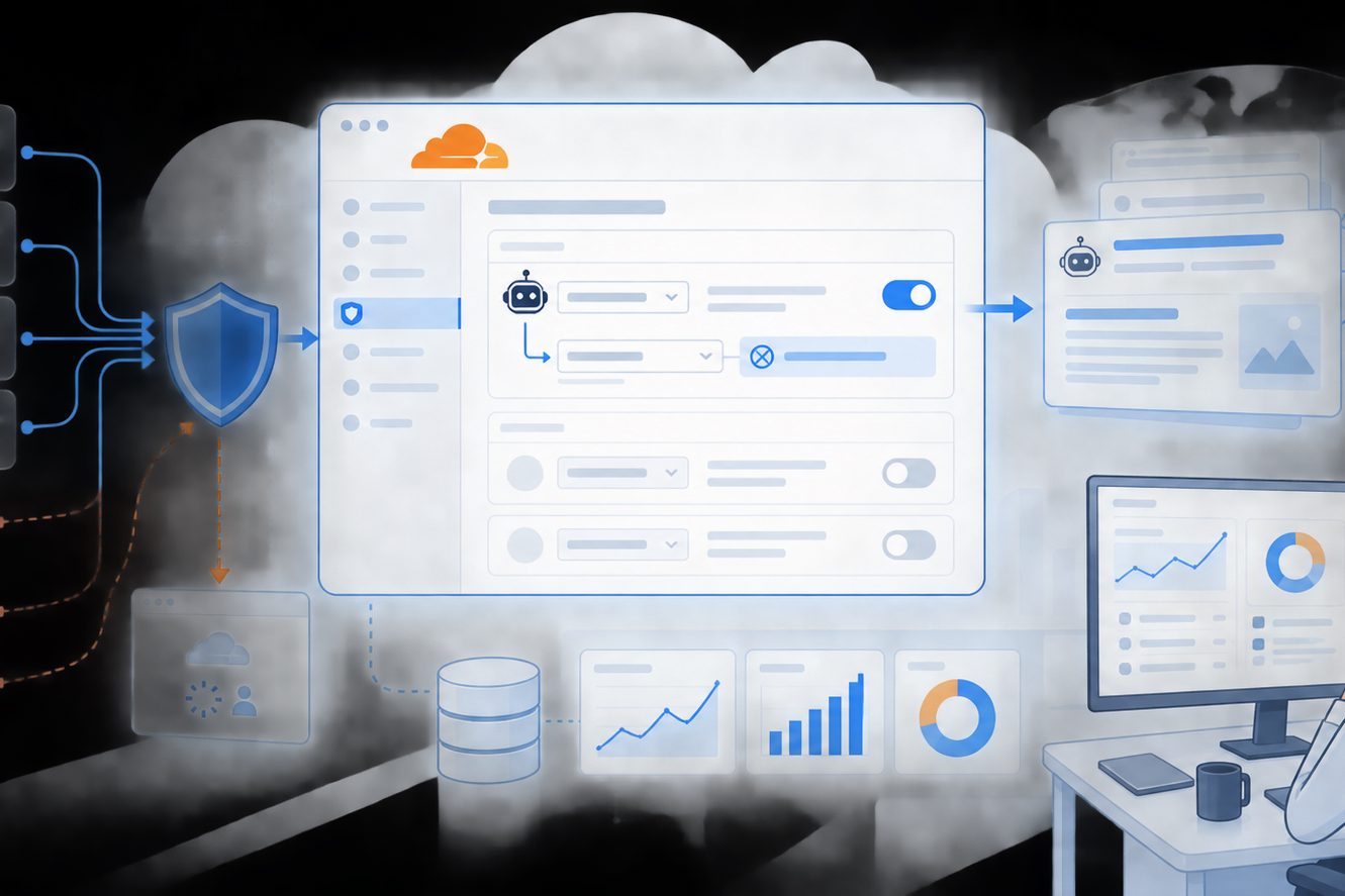 Cloudflare WAF 自定义规则中配置跳过托管挑战的界面示意