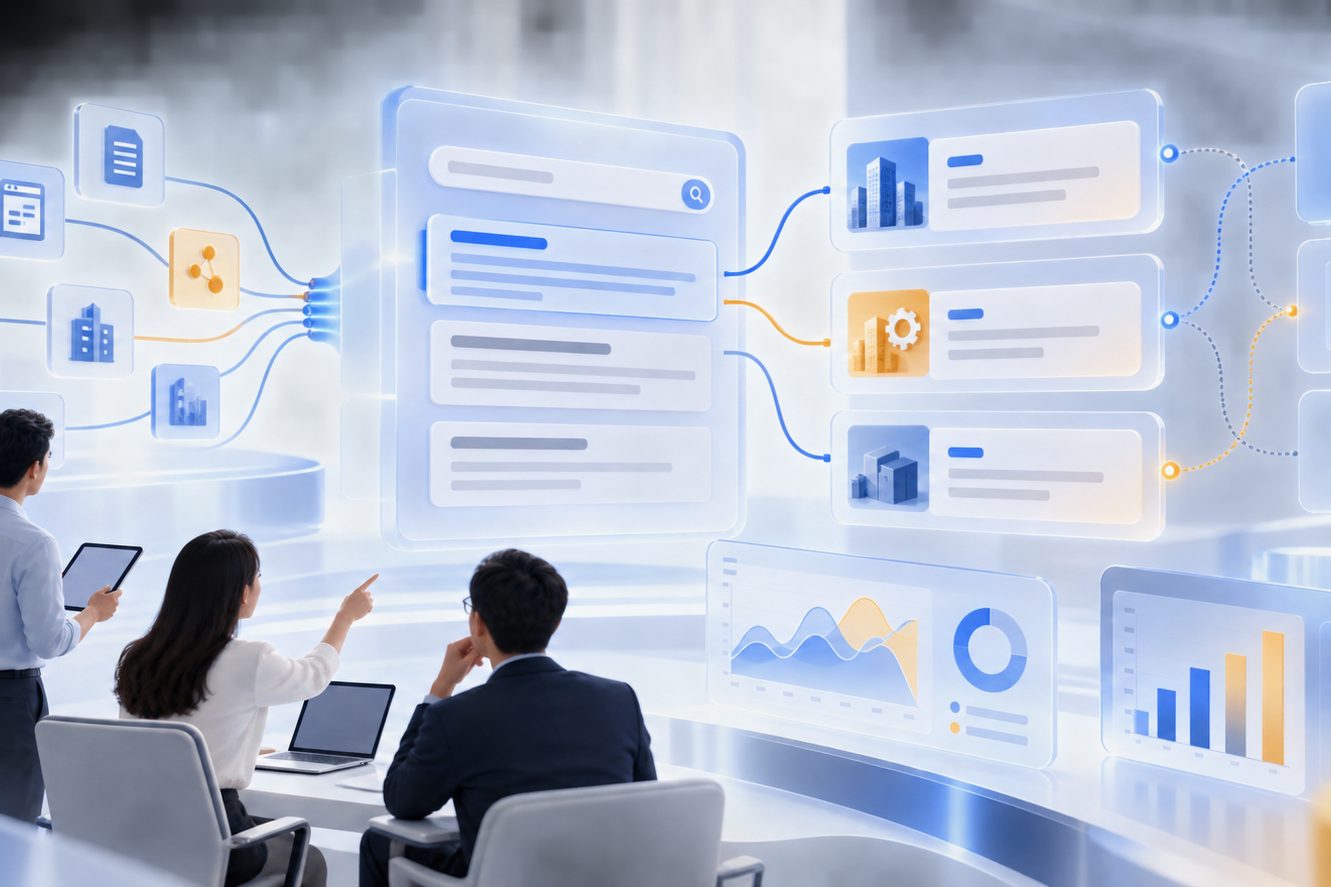 B2B行业专有名词大模型防歧义策略示意图