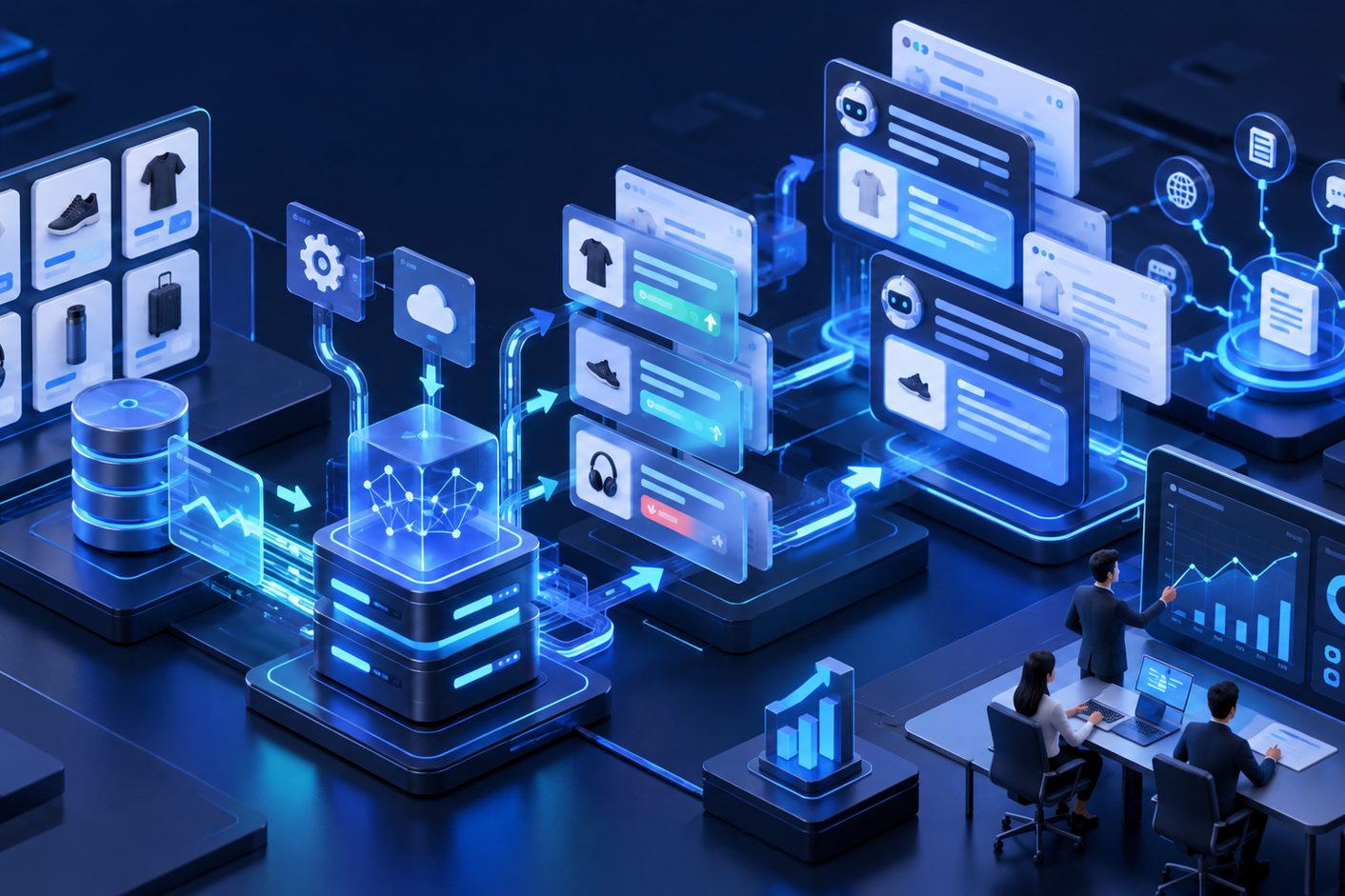 动态SKU变价AI问答秒级同步技巧的价格同步架构图